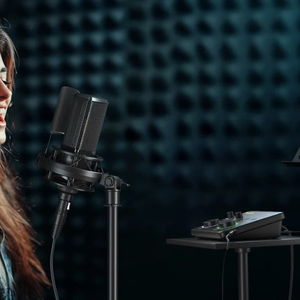 DIBELLAY MAONO PS22 Lite USB Audio Interface – XLR Input, 24-bit/192kHz, Loopback & ASIO for Music/Guitar/DAW