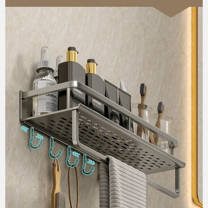 Aluminum Bathroom Wall Rack