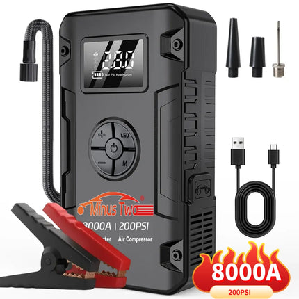 Wireless Car Jump Starter & Portable Power Bank