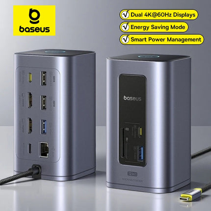 Baseus 12-in-1 USB-C Hub with HDMI & 100W PD