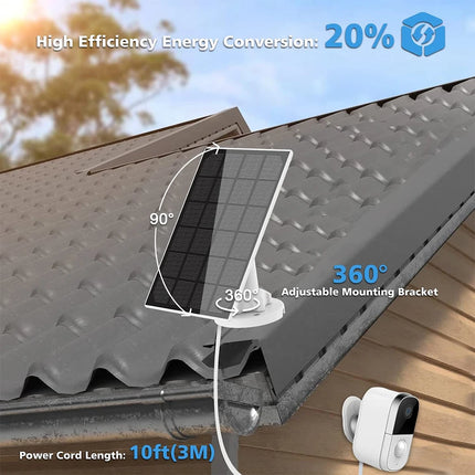 Tuya 9000mAh Rechargeable Battery Solar WiFi Security Camera with Siren Alarm