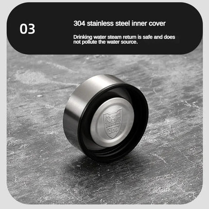 DIBELLAY – Thermos Inox 500 ml–1 L avec Affichage Température LED, Flacon Sous Vide Portable