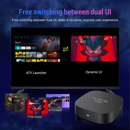 Boîtier de télévision intelligente Android 16 8K WiFi 6 – 8 Go de RAM + 128 Go