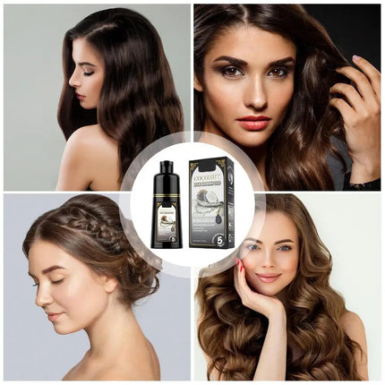 500ml Herbal Hair Dye Black Hair Shampoo Black Hair Color Shampoo Black Hair Dye Covering White Hair Shampoo ginger Shampoo