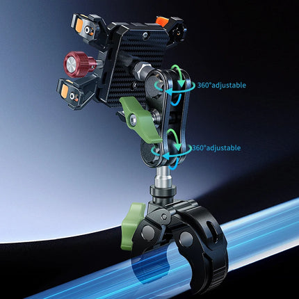 DIBELLAY LanParte – Support Téléphone Voiture 360° à Ventouse Métallique