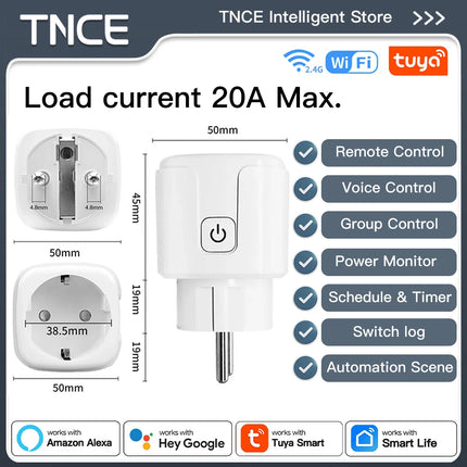 TUYA Smart Plug – WiFi/Zigbee 16A