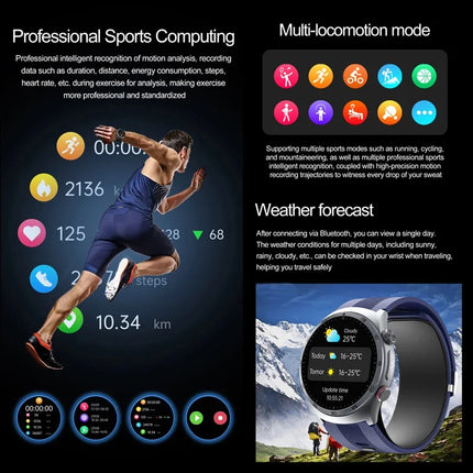 Watches Air Pump Airbag Accurate Measure Smart Watch Men Micro Physical Examination BloodPressure Sport SmartWatch