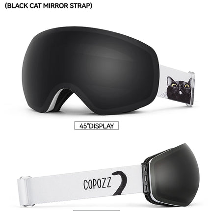 Frameless Anti-Fog Ski Goggles UV400 for Men & Women