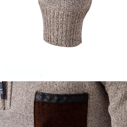 DIBELLAY Men’s Half-High Zipper Pullover – Autumn/Winter