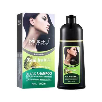 “Mokeru Organic Hair Dye Shampoo Black color