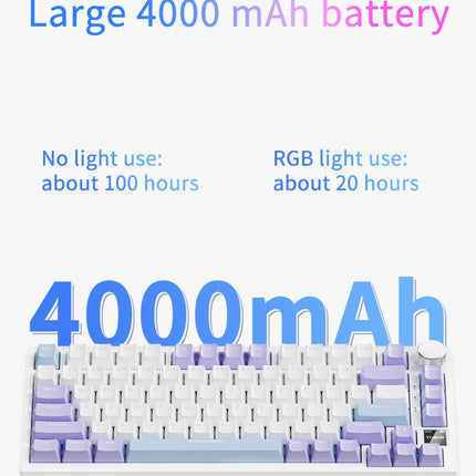 K820Pro Mechanical Gaming Keyboard – Wireless, Hot-Swap & Knob