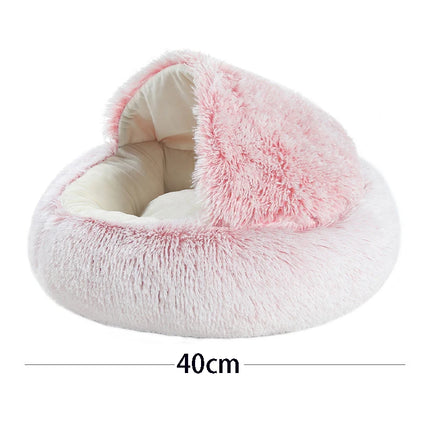 Plush Cat & Dog Bed with Cover