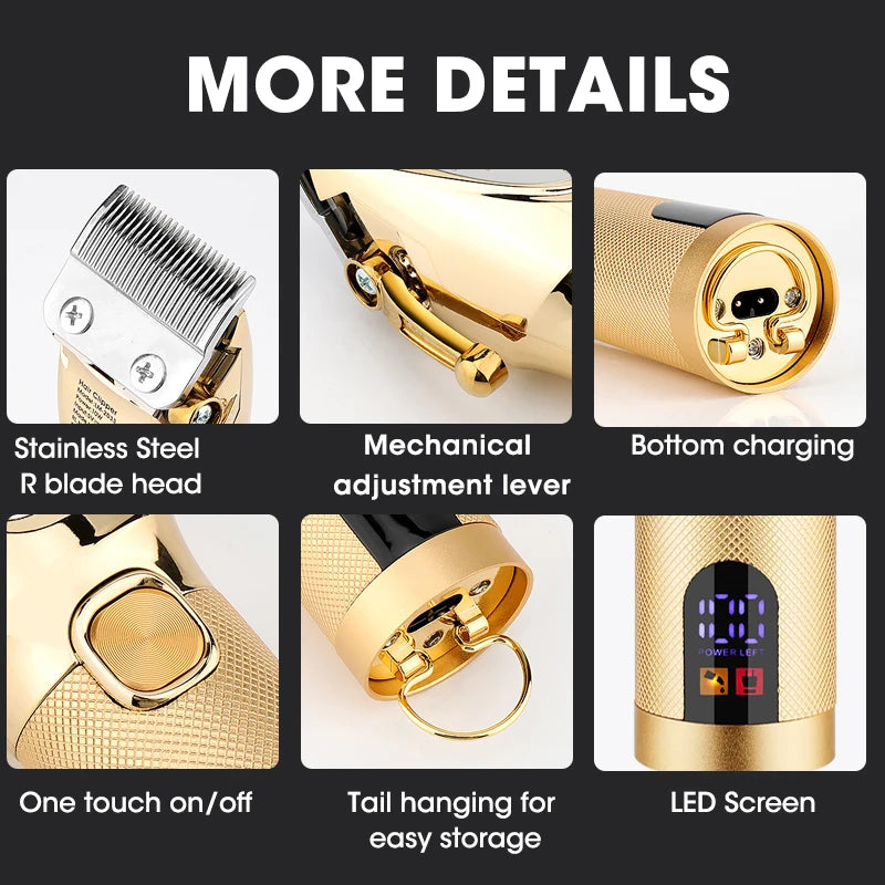 Professional 3-in-1 High-Power Hair Trimmer for Men