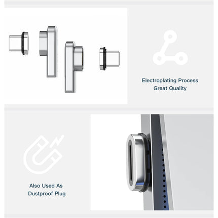DIBELLAY Essager – Adaptateur Magnétique USB-C 100W PD, 20Gbps, 4K@60Hz