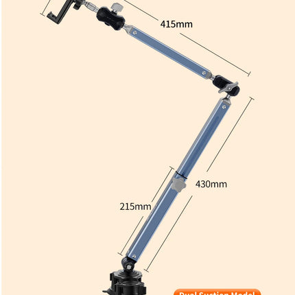 DIBELLAY – Support Tablette & Téléphone de Bureau Ultra Solide à Double Ventouse