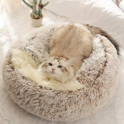 Plush Cat & Dog Bed with Cover