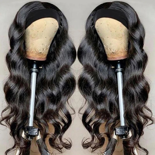 Perruque bandeau Body Wave – Cheveux humains brésiliens Remy 180 %
