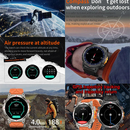 Smart Watch For Man New Sports Fitness tracking GPS