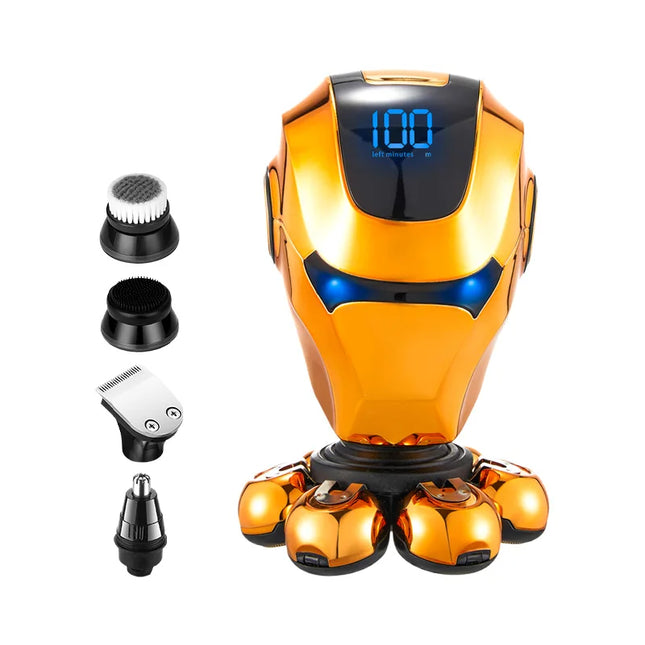 LED digital electric shaver set - nose hair trimmer, hair clipper