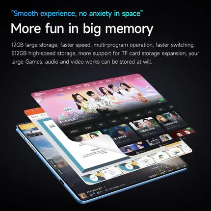 2025 Pad Air Pro 12" Android 14 Tablet – 22GB RAM, 2TB ROM