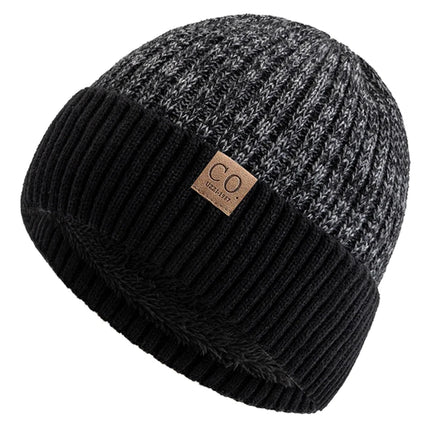 Unisex Two-Tone Fleece-Lined Beanie