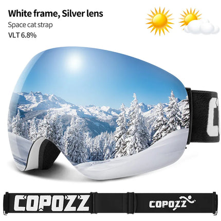 Frameless Anti-Fog Ski Goggles UV400 for Men & Women