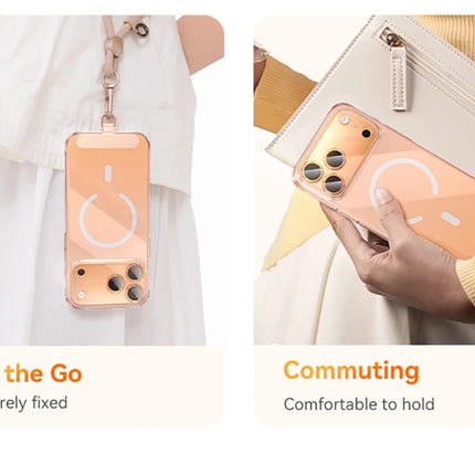 DIBELLAY Magnetic Clear Case for iPhone 17/16/15/14/13 Pro Max (MagSafe Compatible)