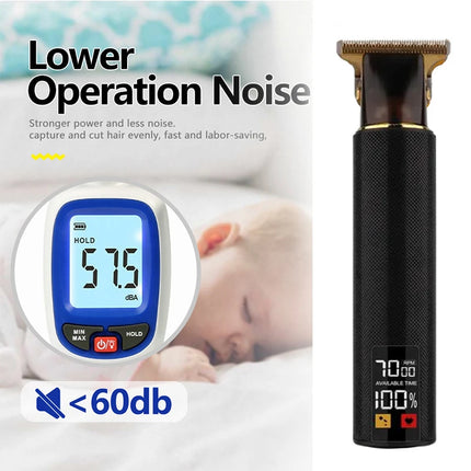 T9 Retro Barber Clipper – Large Display, Long Battery Life