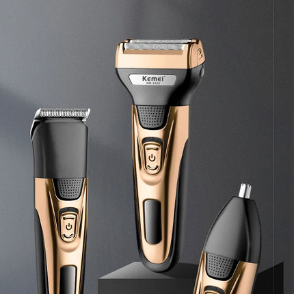 Kemei 3 In 1 Powerful Electric Shaver