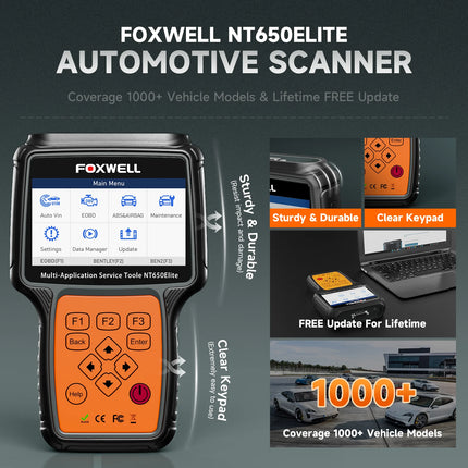 NT650 Elite OBD2 Automotive Scanner SAS A/F OIL EPB BRT TPS 26+ Reset Professional Auto Car Diagnostic Tool OBD2 Scanner