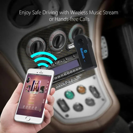 Bluetooth 5.0 Car AUX Receiver 3.5mm Hands-Free Adapter