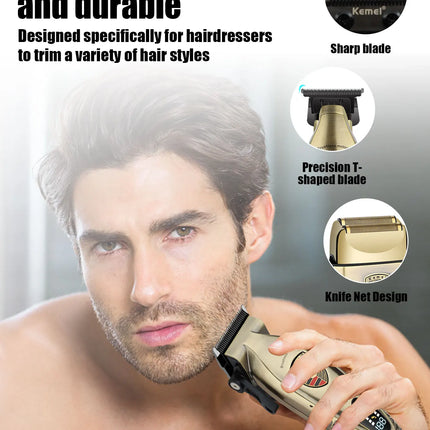 Hair Clippers Set Cordless USB Rechargeable Electric