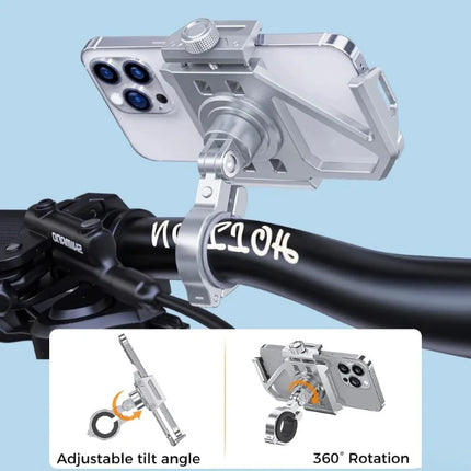 DIBELLAY – Support Téléphone Vélo/Moto 360° en Aluminium (4.5-7")