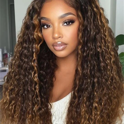 Water Wave Highlight Wig – Bye Bye Knots 3.0, Human Hair