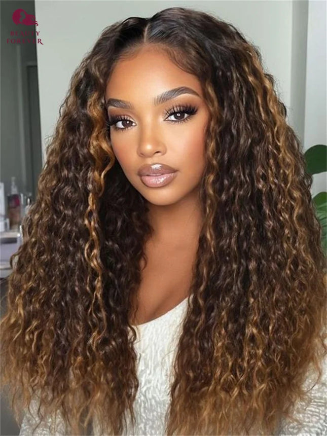 Water Wave Highlight Wig – Bye Bye Knots 3.0, Human Hair