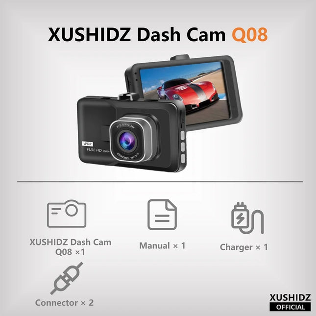 Dash Camera Loop Recording Car Vehicle DVR Video