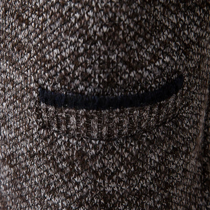DIBELLAY Men’s V-Neck Knitted Cardigan – Autumn/Winter