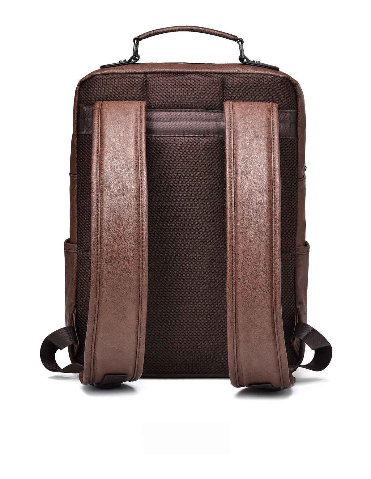New Backpack Men School Bags 15.6 inches Laptop Backpacks High quality leather