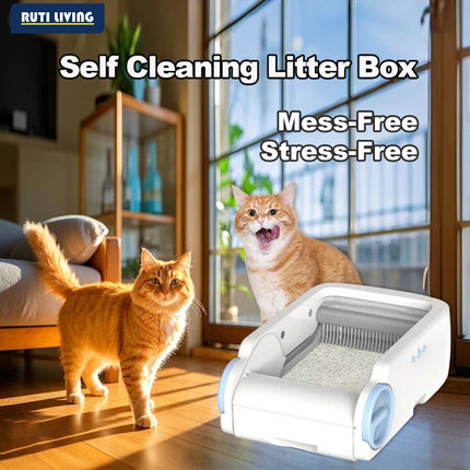 RUTI Smart Automatic Self-Cleaning Cat Litter Box WiFi