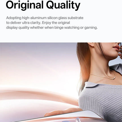 Dibellay Tempered Glass Screen Protector for iPhone 17–12 Pro Max (HD, Anti-Peep, Dust-Proof, with Cleaning Kit)