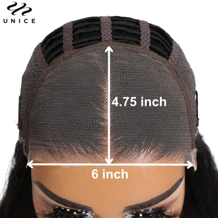 Perruque UNice Curly – Blond mèches, lace closure 6x4.75, glueless
