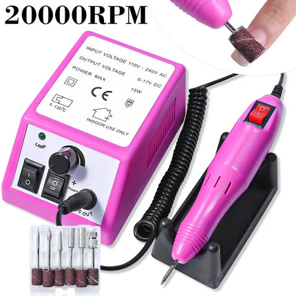 Ponceuse à ongles électrique 20 000 RPM – Manucure & pédicure