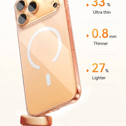 DIBELLAY Magnetic Clear Case for iPhone 17/16/15/14/13 Pro Max (MagSafe Compatible)