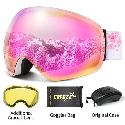 Frameless Anti-Fog Ski Goggles UV400 for Men & Women