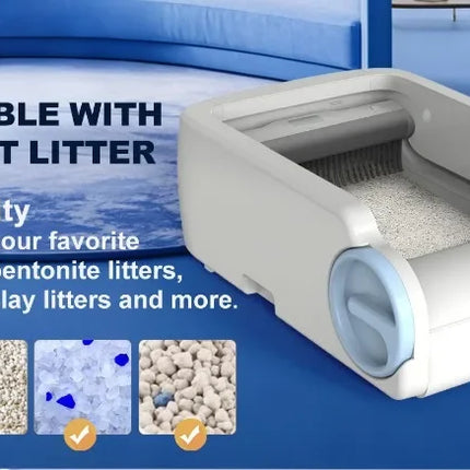 RUTI Smart Automatic Self-Cleaning Cat Litter Box WiFi