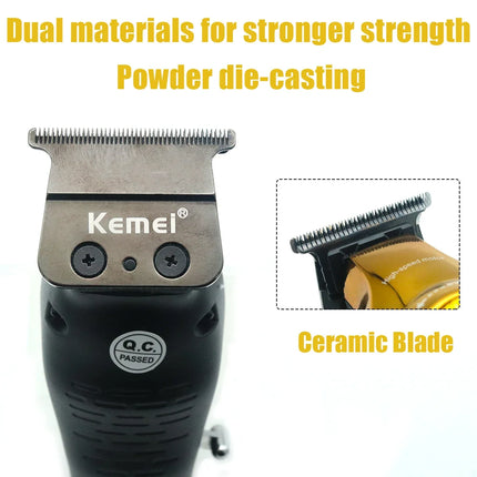 Kemei 1691 1677 T228 Kit Rechargeable Barber Hair Clippers Electric