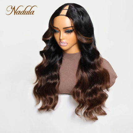 Nadula Color Blend V-Part Wig – Body Wave Human Hair