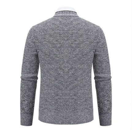DIBELLAY Men’s V-Neck Knitted Cardigan – Autumn/Winter
