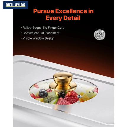 8 Qt Stainless Steel Chafing Dish Set 4 Pack