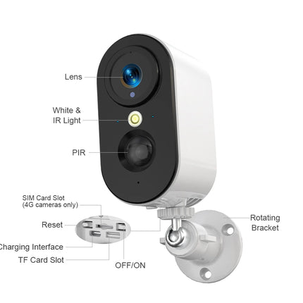 Ubox Security Camera Wireless Outdoor 2K Battery